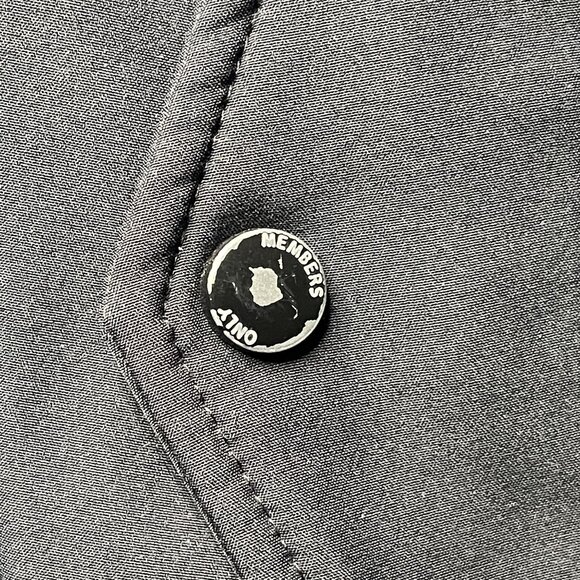 Members Only Black Hooded Jacket Mens Size L Zip Front & Pockets - Picture 2 of 7